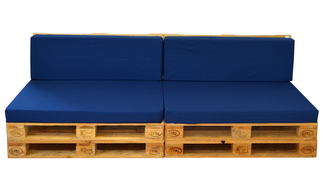 Sofa Palet para Terrazas con cojines